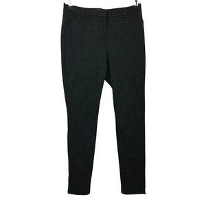 Calvin Klein Women's Size 10 Black Plaid Skinny Jeans Jegging Stretch Pants